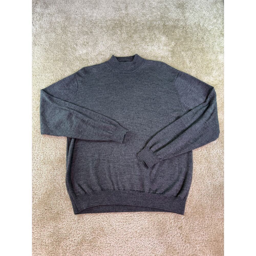 Murano Italia Men’s Sweater Gray Sz Medium Wool Blend Made In Italy D530